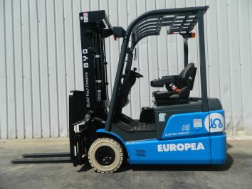 Carretilla Elevadora Electrica 3 ruedas BYD ECB16C