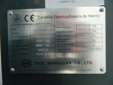 Carretilla Elevadora Electrica 3 ruedas byd ECB16C - 2245016 | Europea de Carretillas