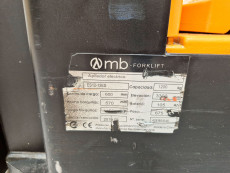 Apilador Electrico conductor a pie mb forklift ES12-12ES (2S330) - 2077040 | Europea de Carretillas